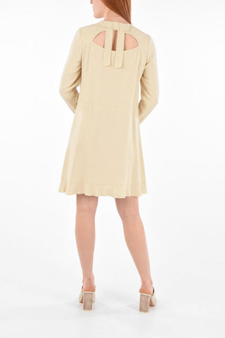 Cut-out Detail Flared Dress