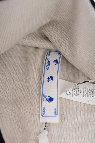 wool beanie with arrows embroidery