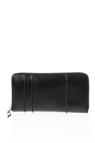 Portafoglio in pelle con chiusura zip