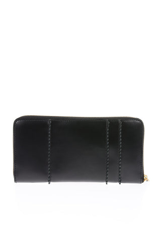 Portafoglio in pelle con chiusura zip