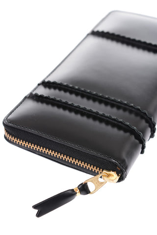 Portafoglio in pelle con chiusura zip