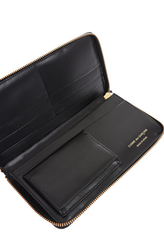 Portafoglio in pelle con chiusura zip