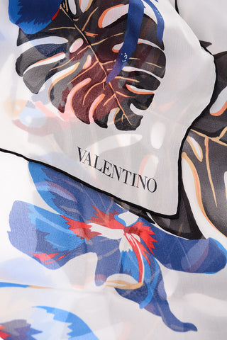 Foulard in seta fantasia floreale