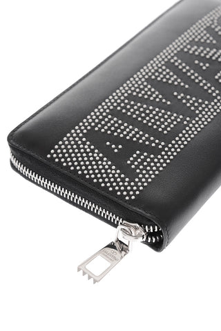 GARAVANI leather wallet with studs and zip closure
