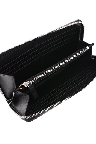 GARAVANI leather wallet with studs and zip closure