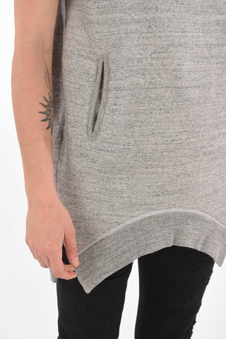 Minidress in Felpa a Maniche Corte con Stampa