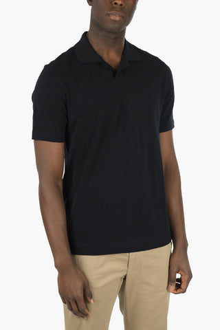 ZZEGNA solid color wool polo shirt