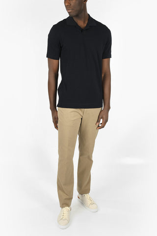 ZZEGNA solid color wool polo shirt