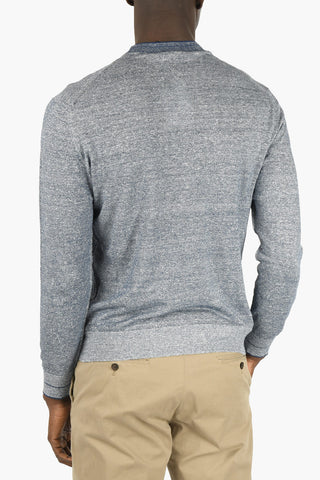 ZZEGNA flax and cotton crew-neck sweater