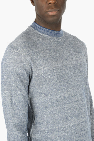 ZZEGNA flax and cotton crew-neck sweater