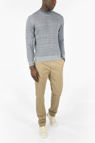 ZZEGNA flax and cotton crew-neck sweater