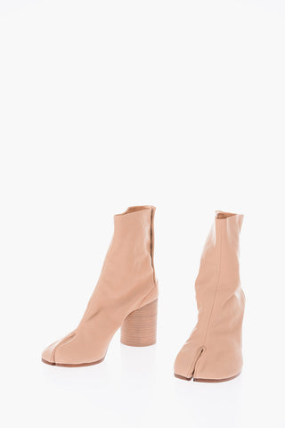 MM22 8cm Leather TABI ankle Boots