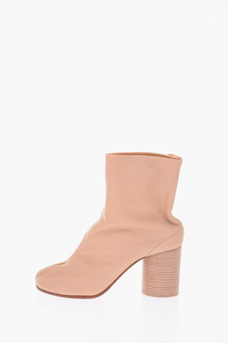 MM22 8cm Leather TABI ankle Boots
