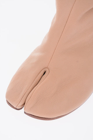 MM22 8cm Leather TABI ankle Boots