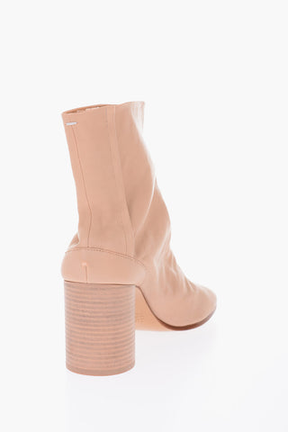 MM22 8cm Leather TABI ankle Boots