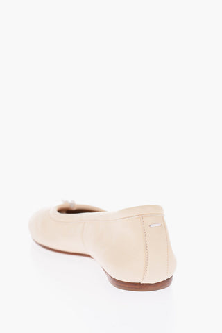 MM22 leather TABI ballet flats