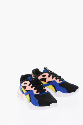 leather and fabric NOVA GRL PWR sneakers with embossed logo