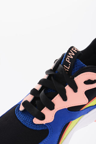 leather and fabric NOVA GRL PWR sneakers with embossed logo