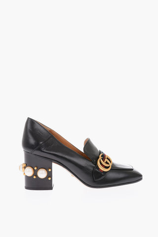 8cm leather MALAGA Pumps with studs on the heel
