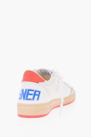 sneakers BALL STAR in pelle e tessuto con patch