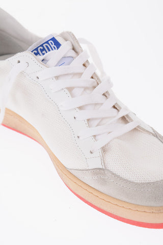 sneakers BALL STAR in pelle e tessuto con patch