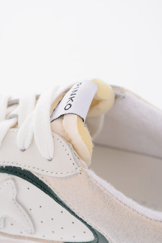 sneakers LIQUIRIZIA in pelle scamosciata con dettaglio effetto pitone