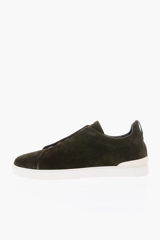 COUTURE XXX Suede TRIPLE STITCH Slip On Sneakers
