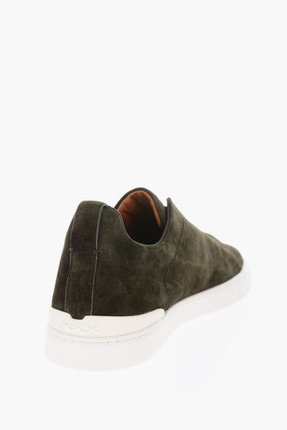 COUTURE XXX Suede TRIPLE STITCH Slip On Sneakers