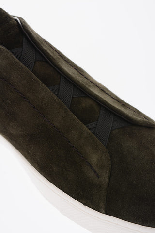 COUTURE XXX Suede TRIPLE STITCH Slip On Sneakers
