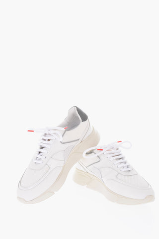 leather and fabric GENESIS TRIPLE sneakers