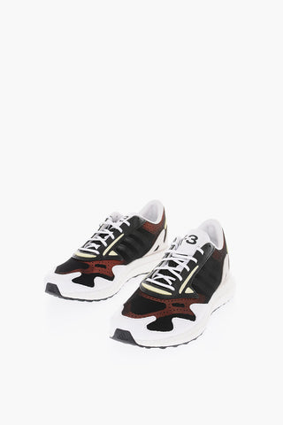 Y-3 YOHJI YAMAMOTO sneakers RHISU RUN in pelle e tessuto