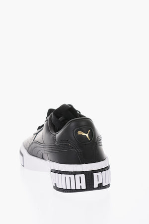 leather CALI BOLD sneakers with logo sole
