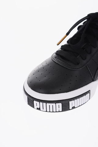 leather CALI BOLD sneakers with logo sole