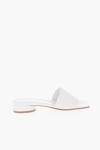 MM22 leather Square Toe Sandals