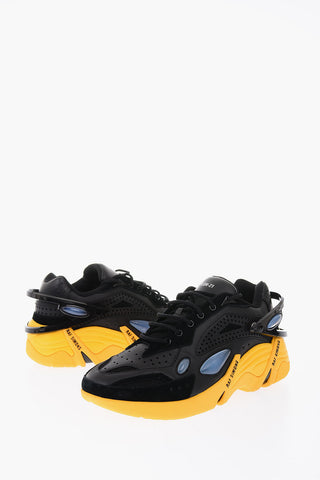 leather CYLON-21 sneakers with Colored sole