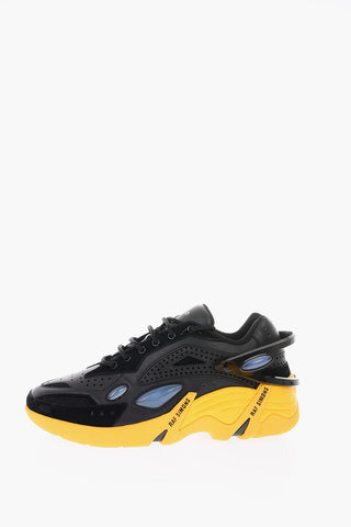 leather CYLON-21 sneakers with Colored sole
