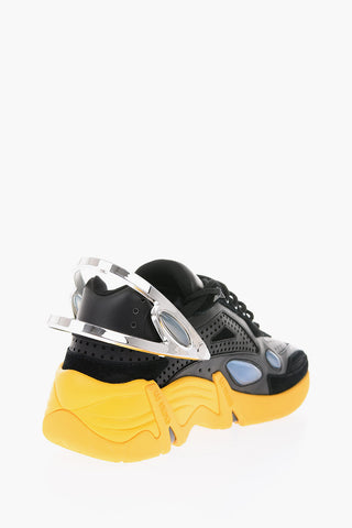 leather CYLON-21 sneakers with Colored sole