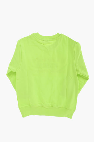 fluo SGIRKK10 OVER crew-neck sweatshirt with print
