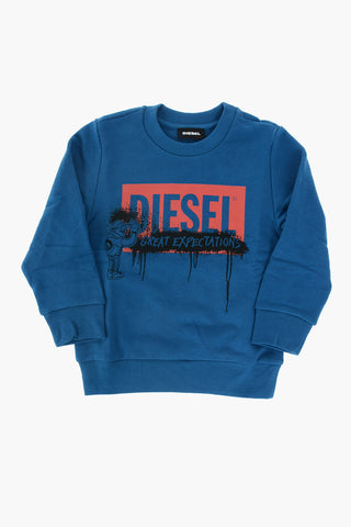 crew-neck SERNY 7 OS sweatshirt with print on the front