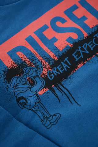 crew-neck SERNY 7 OS sweatshirt with print on the front