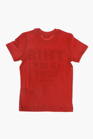 crew-neck TERNY 1 OS t-shirt with print on the front