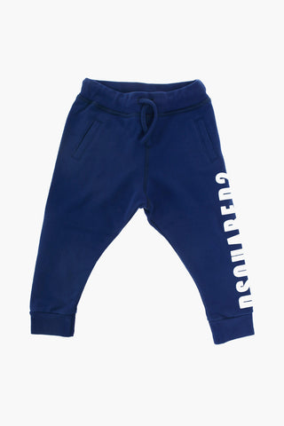 joggers a 2 tasche con stampa laterale