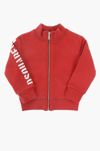 felpa BABY a tinta unita con chiusura zip