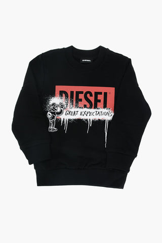 crew-neck SERNY 7 OS sweatshirt with print on the front