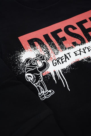 crew-neck SERNY 7 OS sweatshirt with print on the front
