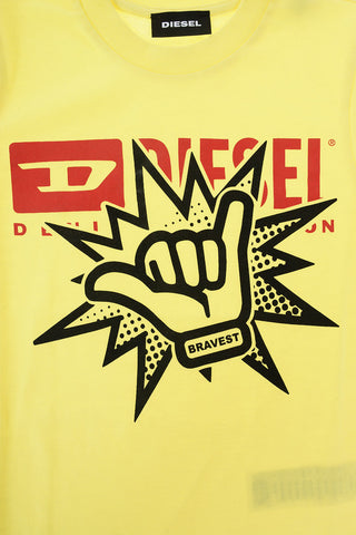 t-shirt TERNY 6 OS girocollo con stampa frontale