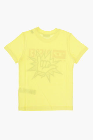 t-shirt TERNY 6 OS girocollo con stampa frontale