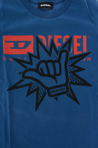 t-shirt TERNY 6 OS girocollo con stampa frontale