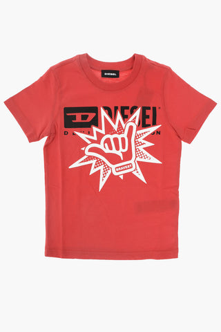 crew-neck TERNY 6 OS t-shirt with print on the front