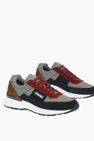 Suede Insert NYLON TECH Lace-up Sneakers